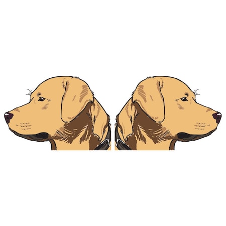 Signmission Golden Retriever Dog Decal, Dog Lover Decor Vinyl Sticker D-24-Golden Retriever